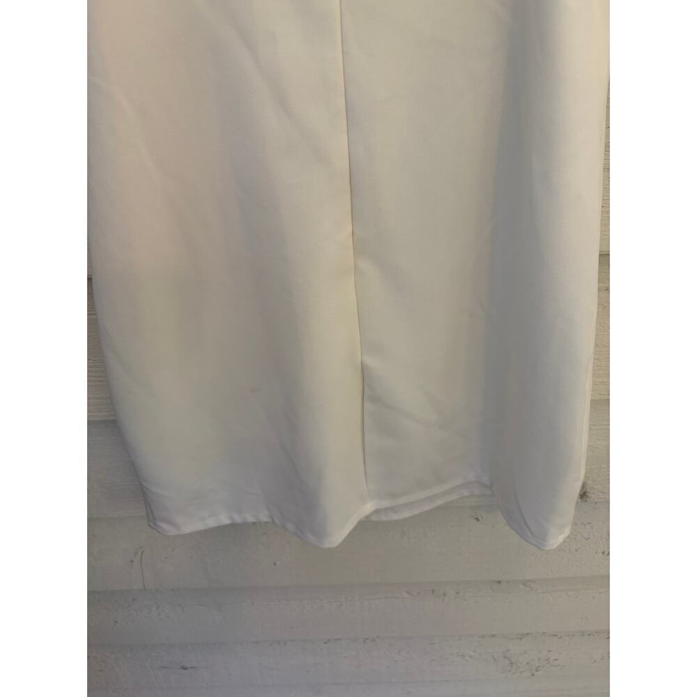 MOD On Trend White Cowl Neck Mini Slip Dress Size Small - Picture 10 of 10